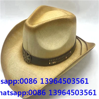 Topi koboi jerami vintage