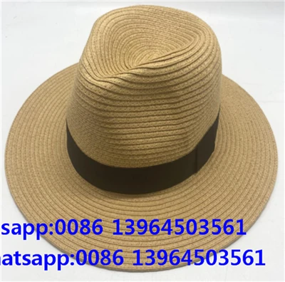 Topi Matahari Warna Coklat Dengan Pita Hitam