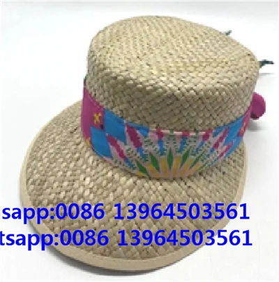 Topi Berkebun Wanita dari Jerami Tenun Alami