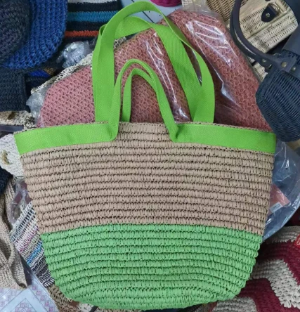 Pita katun menangani tas jerami besar