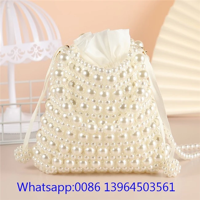 Tas Tangan Mutiara Imitasi untuk Wanita