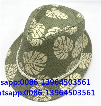 Topi Fedora Motif Daun Palem yang Bernapas