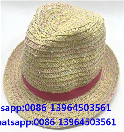 Topi matahari kertas fedora berwarna -warni