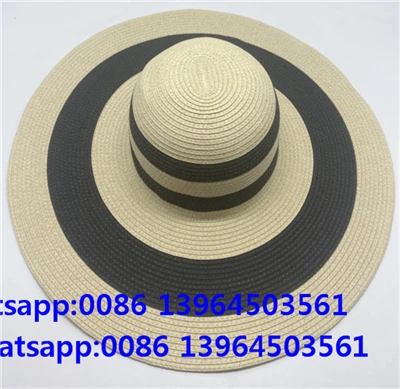 Topi Wanita Musim Panas Bertepi Lebar dan Floppy dari Jerami