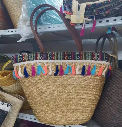 Jumbai jumbai gandum wanita tas jerami