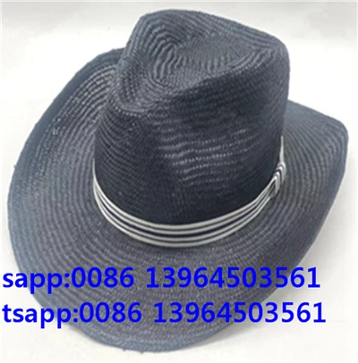 Topi Fedora Hitam Topi Panama Luar Ruangan untuk Pria
