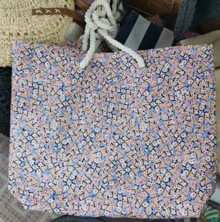 Pola Bunga Pantai Besar Tote Women Bag