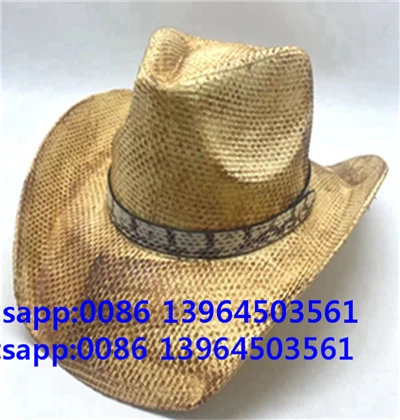 Topi Jerami Demin Topi Koboi