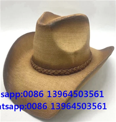 Topi Pria Topi Koboi Jerami Topi Pantai Luar Ruangan