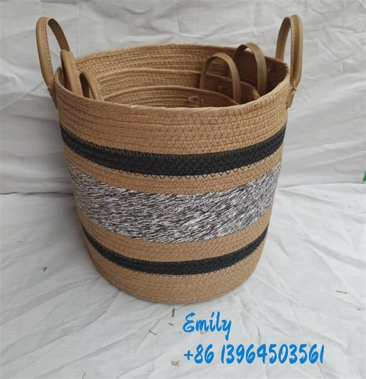 Keranjang penyimpanan buatan tangan besar