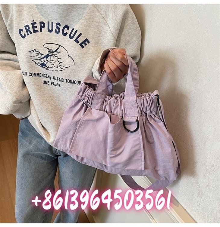 Tas Nylon Ungu Daur Ulang