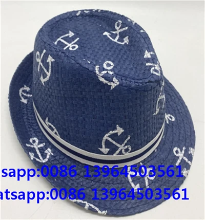 Topi fedora kertas jangkar cetak jangkar