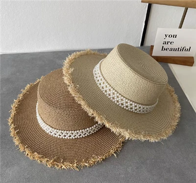 Topi Matahari Wanita Tenun Tangan Mutiara