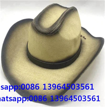 Topi Koboi Vintage Pria yang Rusak