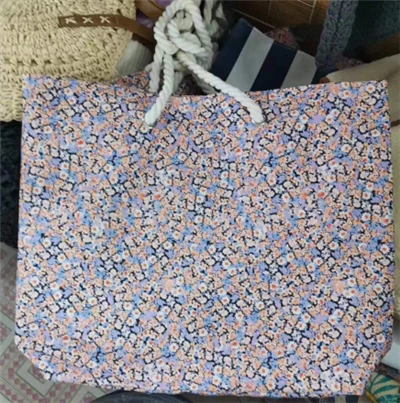 Pola Bunga Pantai Besar Tote Women Bag