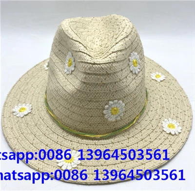 Topi matahari bowknot ringan wanita jerami