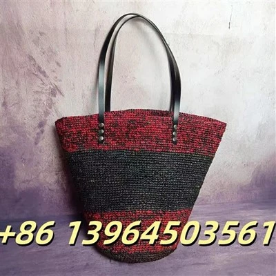 Tas musim panas pantai bahu rafia