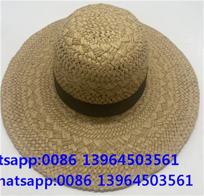 Topi Wanita Jerami Tenun Tangan Dengan Pola