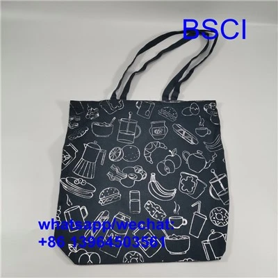 Tas Tote Kanvas dengan Pola