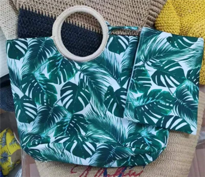 Tas Pantai Wanita Tropis Satu Set