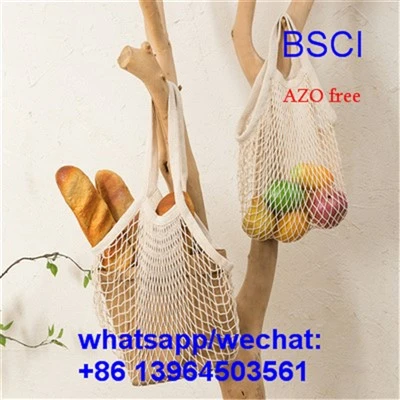 Tas Sayuran Tote Belanja Tali Katun Organik