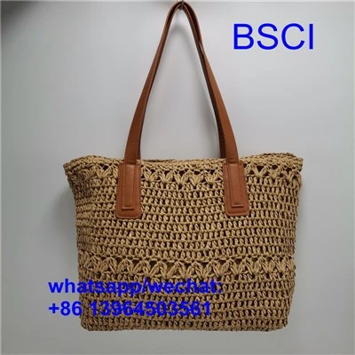 Tas Pantai Jerami Kertas