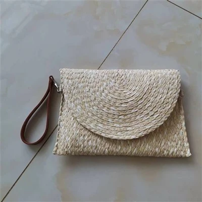 Tas kopling kepang jalinan wanita