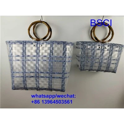 Tas Keranjang Plastik Anyaman